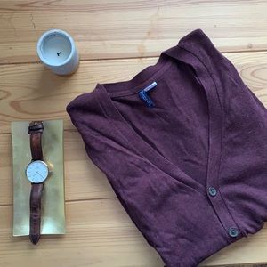 H&M Men’s Cardigan Maroon